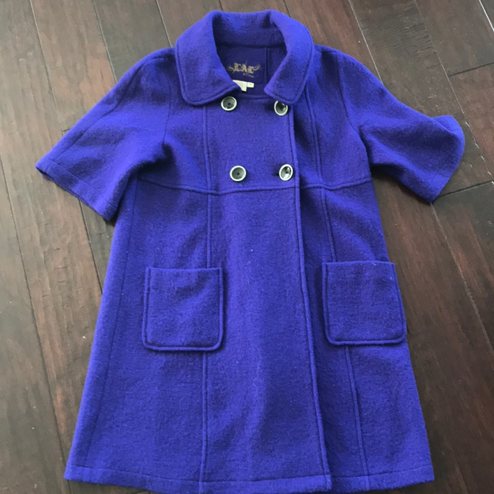 LAL purple wool coat